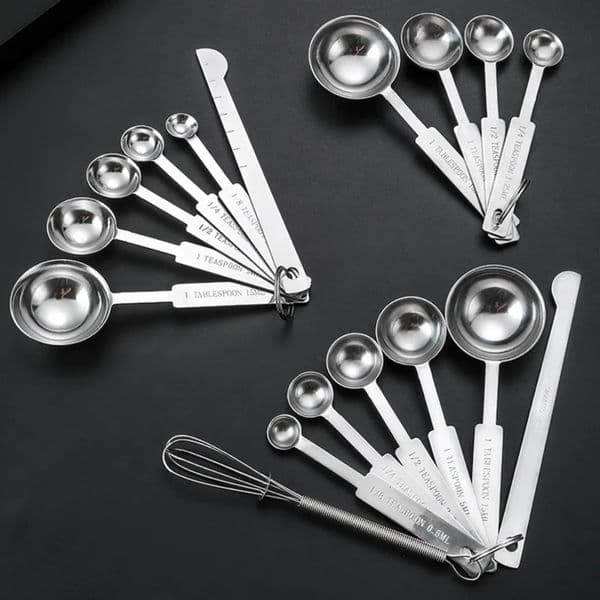 6/7PiecesFood GradeStainless Steel Measuring Spoon Set Multipurpose Coffee Powder Seasoning Measuring Spoon Kitchen Baking Tools 251209