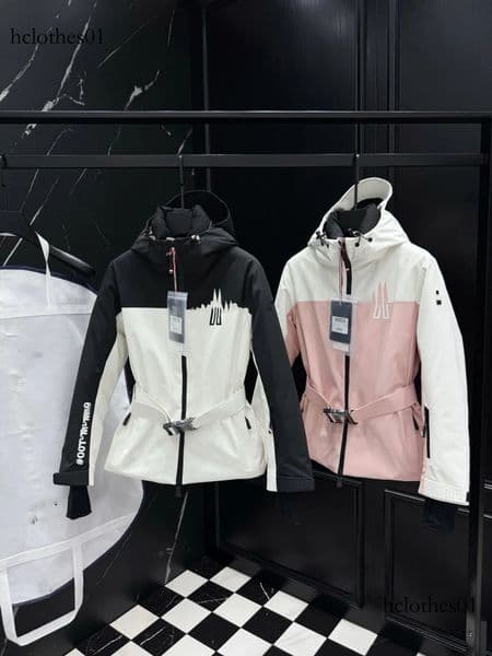 25ss New Winter designer women jackets, windproof ski suits, casual coats, 95% high-quality white duck down hooded waist-cinching warm outerwear