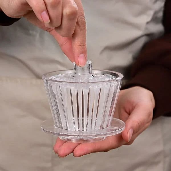 Basket Coffee Dripper Crystal Eye Pour Over Filter 12 People Acrylic Cup Papers Press Flat Bottom 251213BANJIA