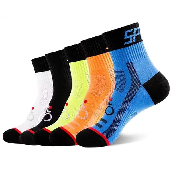 High Quality Mens Socks Breathable Quick Drying Running Sweat Sports Outdoor Cycling Basketball Sokken 3 Pairs Men Gifts 251216