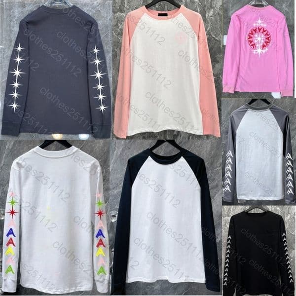 long sleeve tshirt mens designer t shirt men shirts tee shirt homme women sweatshirt cotton womens top crew neck tops hip hop loose tees classic black white tshirts