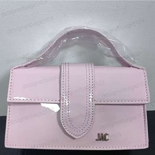 Jacqmuemus Bag Designer Bag Jacqmuemus Bag Luxury Bag New Patent Leather French Niche Versatile Handbag Single Shoulder Small Square Bag Crossbody Womens