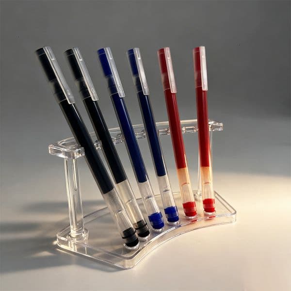 PEA003ZX 2000m Super Long Writing Gel Pen, 0.38mm/0.5mm/0.7mm Retractable Bullet/ST/Fine Tip, 12pcs/Box Single-Color Printed Barrel, Quick-Dry Ink