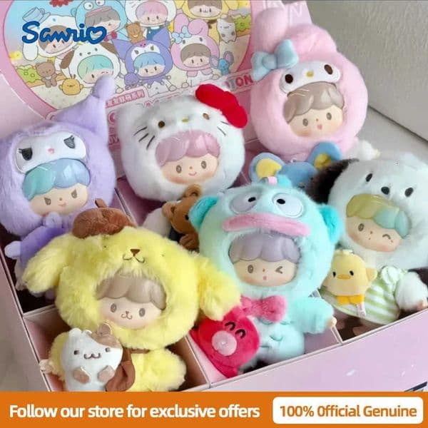 Sanrio Genuine Characters X zZoton Love-league Buddies Series Vinyl Dolls Blind Box Cute Hello Kitty Kuromi Guess Bag Toys Gift H251217