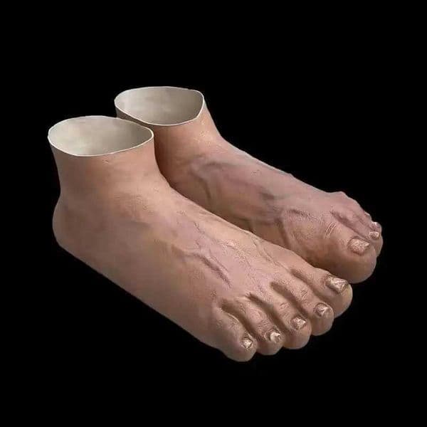 Artificial Foot Shoes Quirky Ideas Mens and Womens Toe Big Foot Spoof Red Five Finger Feet Fashion Q251217