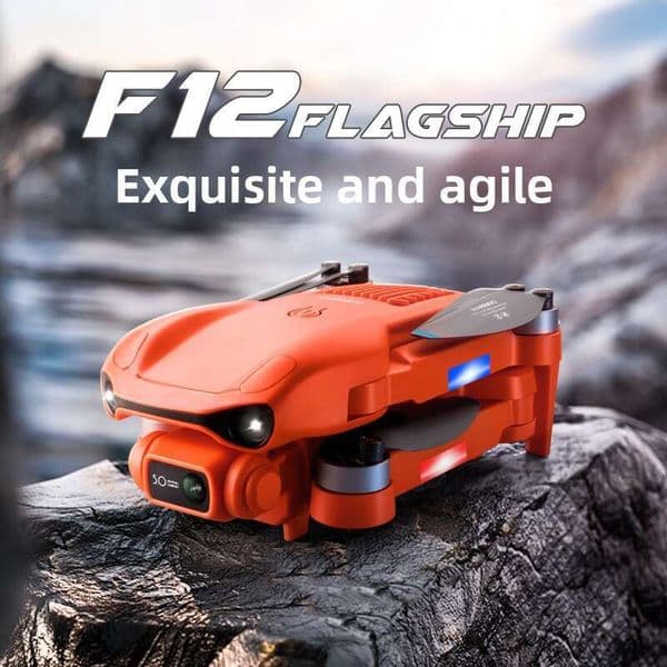 Brushless GPS Foldable F12 Drone 6K HD ESC Aerial Photography Quadcopter 5G Long Battery Life Remote Control Aircraft