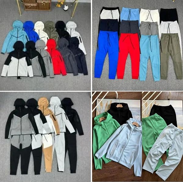 Tech Fleece Ttracksuit Designer Techfleece Hoodie Mens Womens Hoodies Pants Tracksuits Sports Jackets Space Cotton Trousers Tracksuit Bottoms Man Joggers