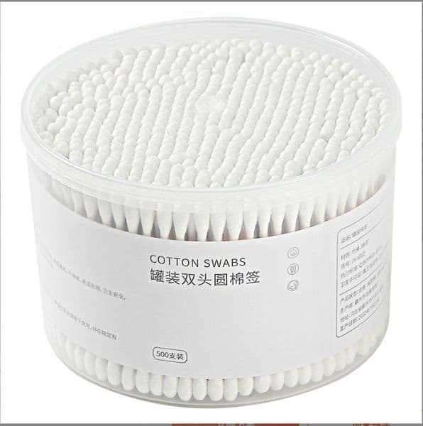 500PCS Cotton Swab Wood Stick Double Head Pointed Home Cottons Stickes Makeup Swabs Beauty Nose Ears Cleaning Health Care BY SEA