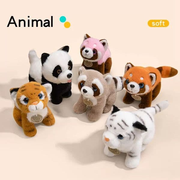 New Red Panda Plush Toy, Moon Watching Raccoon Doll, Zoo Souvenir Pillow, Accompanying Doll Wholesale Manufacturer