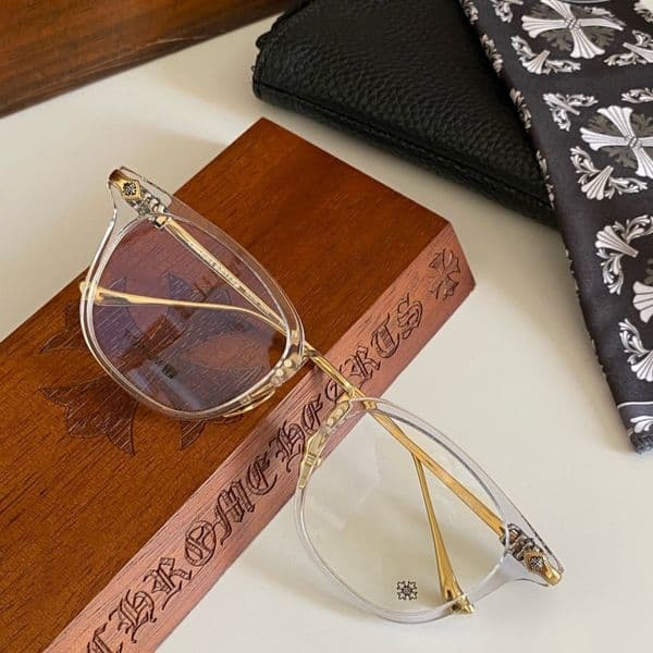 New CHROME SHAGASS Eyeglasses TOP Quality Designer Sunglasses Fashion Retro Titanium Frame UV400 Luxury Classic Sunglassss With Original Box Case Size 52-20-145
