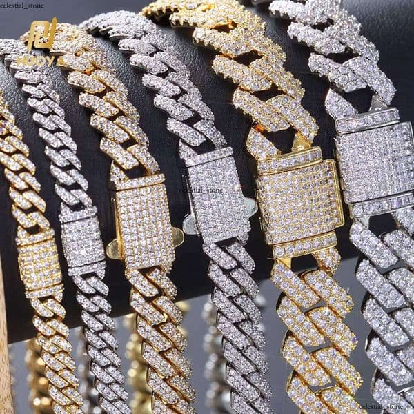 NUOYA6MM Chain Men's Hip Hop Iced Cuban Necklace Women's Boutique Jewelry