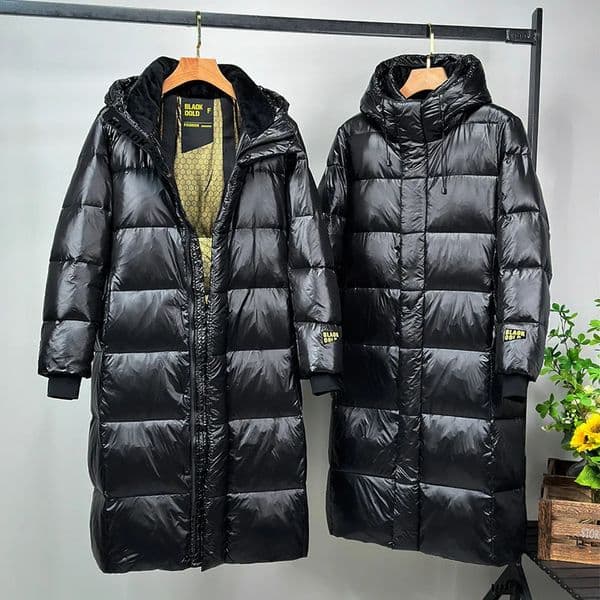 Winter Mens Down Jacket High Quality Thicken Waterproof Thermal Coat Couple Lengthened Solid Color Short Hooded Warm Coats 251211