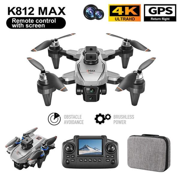 2025 K812max HD Photography Quadcopter GPS Positioning Screen Control Aerial Camera Drone