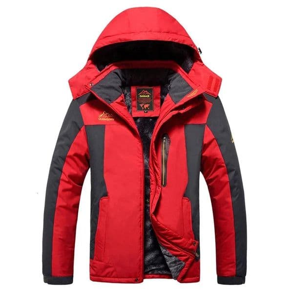 8XL 9XL Mens Jacket Winter Outdoor Warm Mens Gorpcore Waterproof Thick Fleece Parka Snow Hiking Casual Windproof Hooded Coat 251205