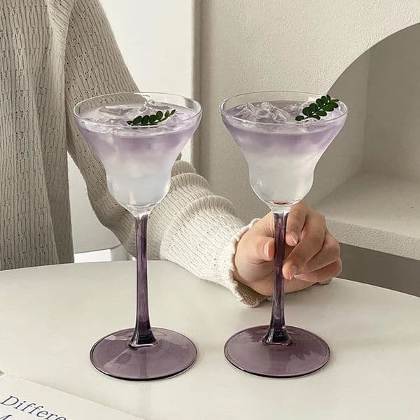 Premium Glass Cup Home Light Creative Art Slightly Tipsy Cocktail Champagne Cocktail Glass 251215