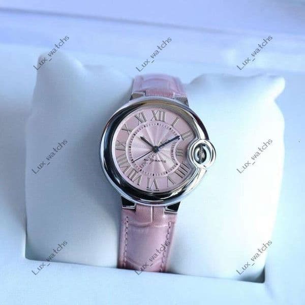 Mens watch catiya catiye watches Balloon Fully Automatic Mechanical Belt Fashion Women's Watch Waterproof Fish Eye Roasted Blue Needle 33mm