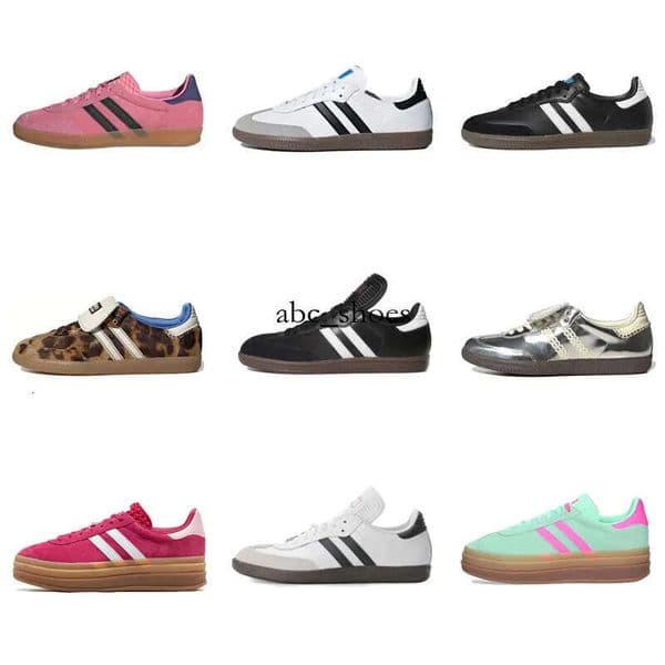 Designer Sneakers Brand Shoes Retro Men's Leather Lace-Up Fashion Trainer Women's Casual Sports Black White Green Gray Sneaker 36-45