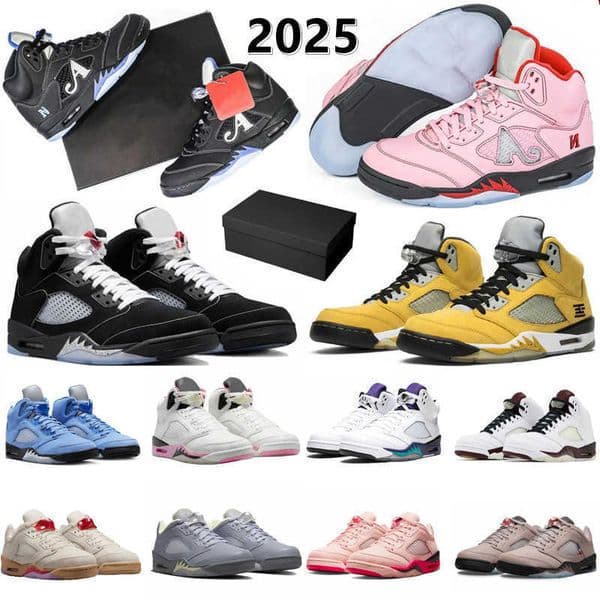 with 5 5s mens basketball shoes Arctic Pink Black Racer Tokyo Metallic Reimagined Earth Grape University Blue men women trainers sports sneakers sneaker