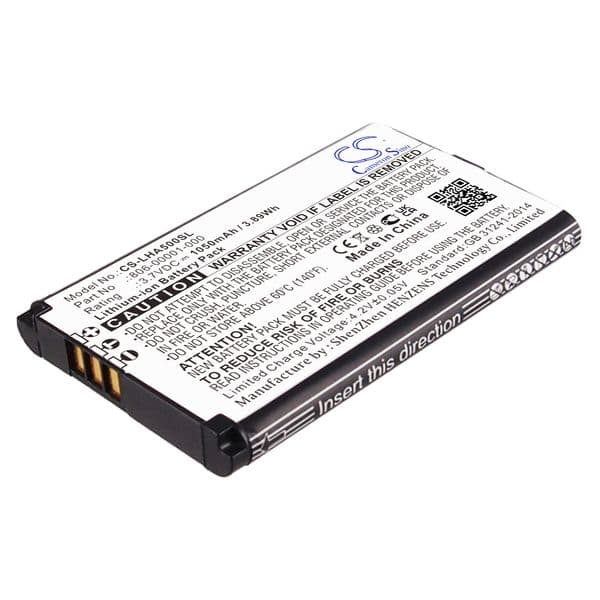 CS Li-ion Wireless Headset Battery for Lightspeed, 3.7 1050mAh,Compatible Models A500, Aviation, Tango