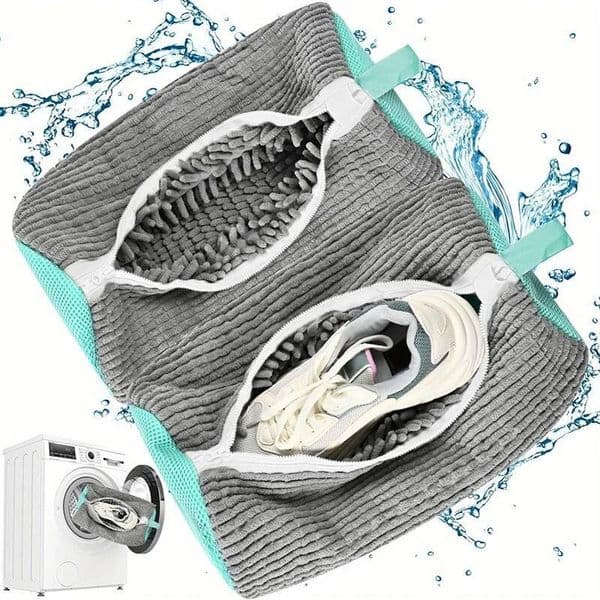 2Pcs Washing Machine Laundry Bag For Washer And Dryer 360-Degree Deep Reusable Shoe Cleaning Bags