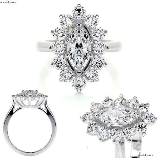 VVS Moissanite With IGI Gia certified CVD HPHT laboratory, we create 10k 14k 18k pure gold engagement rings for women and men