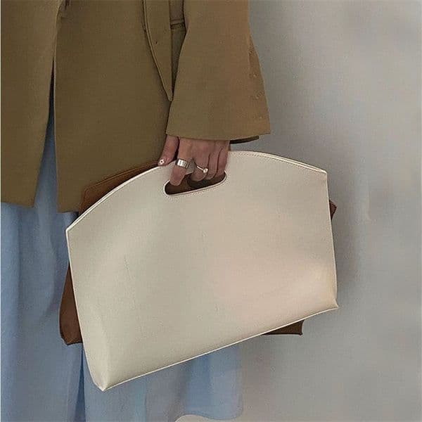 Womens Handbag Large-capacity File Bag Fashionable Versatile Bag Leather Briefcase Envelope Clutch Bag251203ee