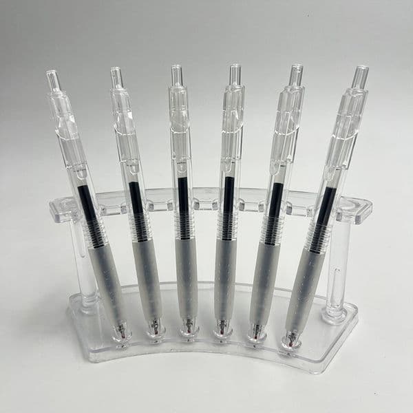 PEB013ZX Quiet Gel Pen 2306, 0.38mm/0.5mm/0.7mm Retractable Bullet/ST/CS Tip, 12pcs/Box Single-Color Printed Barrel, Quick-Dry Ink School Supplies