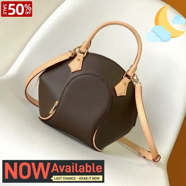 Mirror quality Designer Bags Ellipse Shoulder Bags Luxury Handbags Canvas Leather Crossbody bags 28CM With Box LE02A1