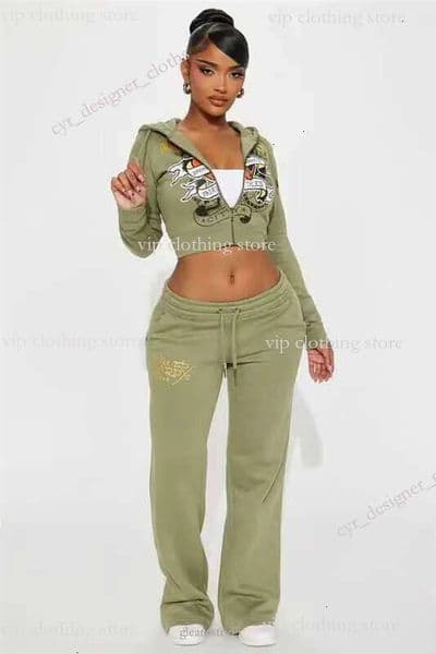 Womens High Quality Tracksuit Women Track Letter jogger suits Sweatsuits Hoody hardy set 65c H260205