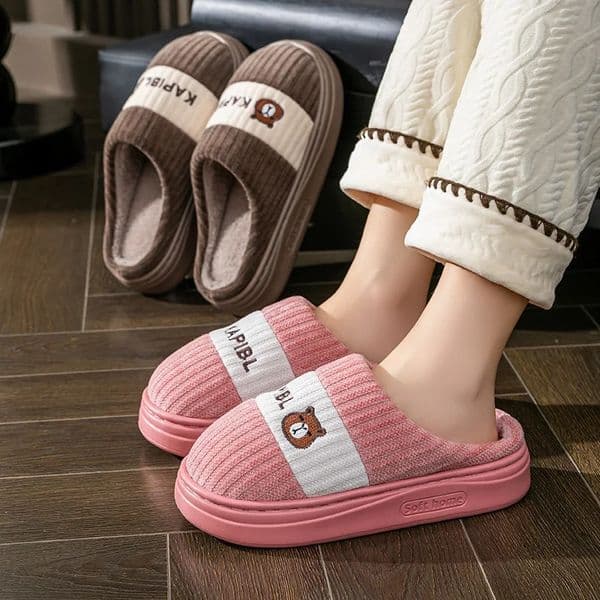Womens winter slippers indoor home anti slip floor soft bottom cotton autumn and 251031