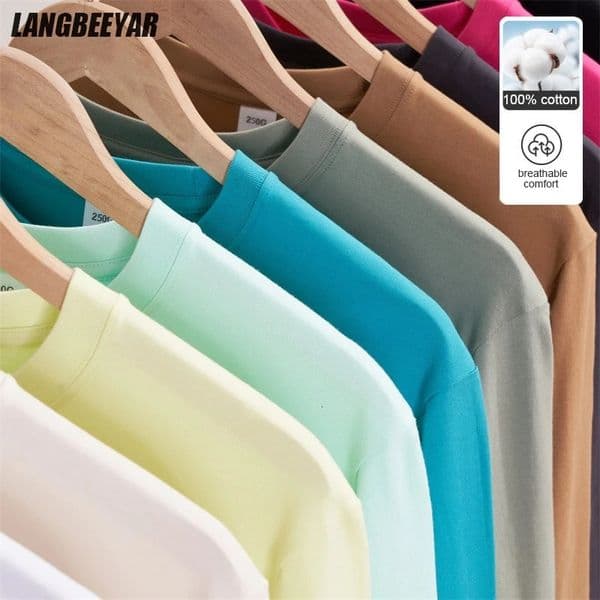 Top Quality 100 Cotton Fashion Round Neck Trending Plain T Shirts Men Long Sleeve Tops Casual Classic Mens Clothes 251217BANJIA