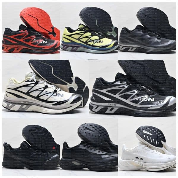 Salomom MM6 Shoes Quest Designer Shoes Trainers Black Silver Yellow White Vanilla Ice Retro Women Chaussure Running Sports Outdoor Non Slip Trail Hiking