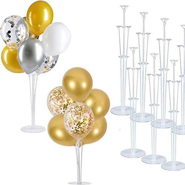 1 set of 70cm 7 head table floating party decoration essential tabletop central decoration balloon rack X251218