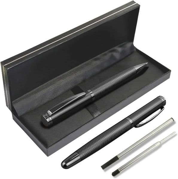 1 Set Ballpoint Pen and Rollerball with Two Replaceable Pen Refills and Gift BoxWriting for BusinessSchoolJournal Y251218