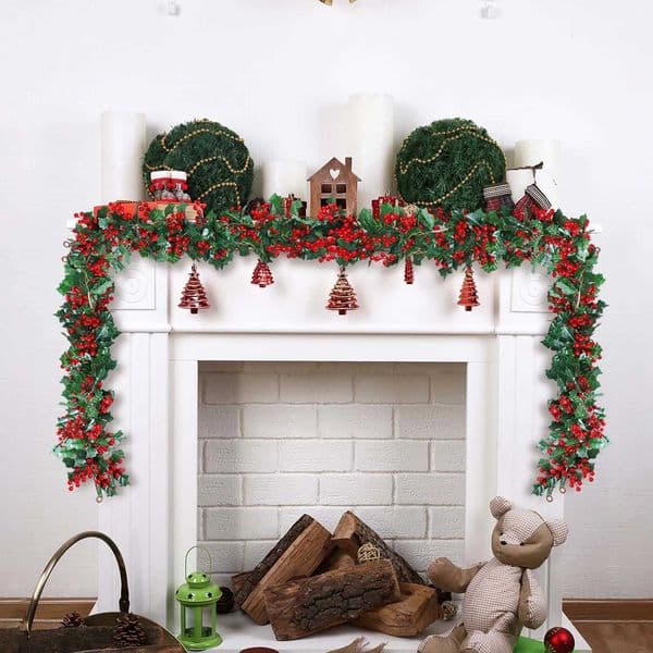 Berry Christmas Garland Artificial Garland Indoor Outdoor Xmas Garland Decor For Home Holiday Decorative Supplies X251218