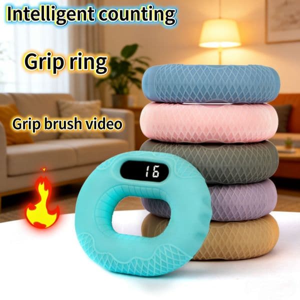 Hand grip strengthener, silicone grip ring, finger rehabilitation device with Bluetooth connectivity for watching videos and reading novels.