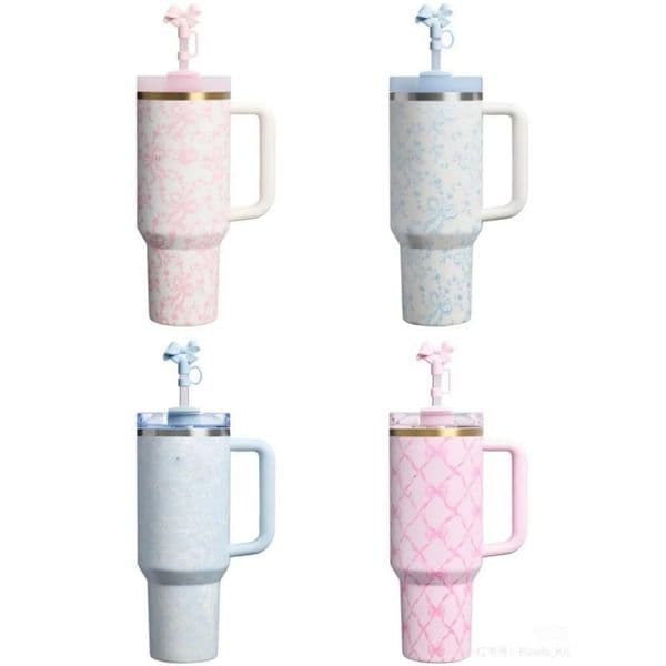 2026 40Oz Water Bottles Loveshackfancy Cups Stainless Steel Tumblers With Handle Lid And Straw Travel Car Mugs All Day Julienne Mini Soft Co