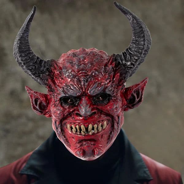 Halloween Head Horror Devil Latex Mask Adults Masquerade Mask for Stage Performance Festival Cosplay Easter Party 251215