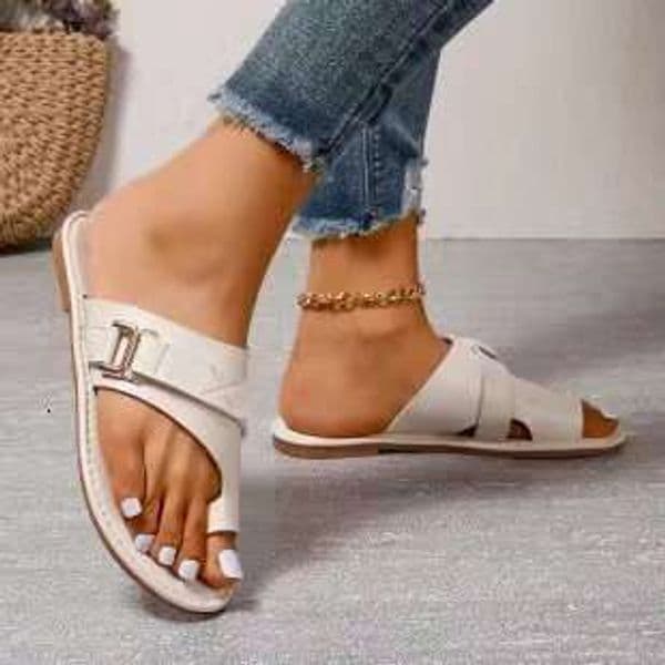 designer sandal Summer New Plus Size Shoes Slip-On Fashion Flat Casual Women's Sandals