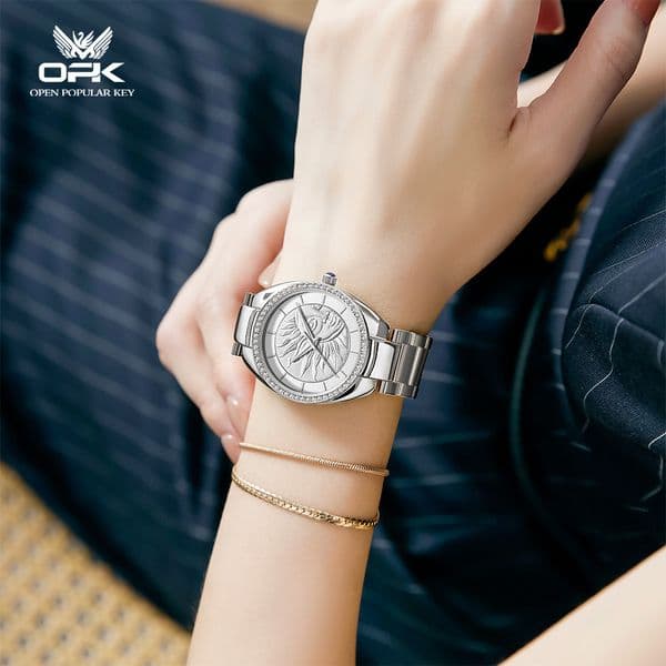 2026 Manufacturer Wholesale Dropshipping OPK Brand Hot Selling New Design Sense Steel Band Women s Watch Waterproof Quartz Watch