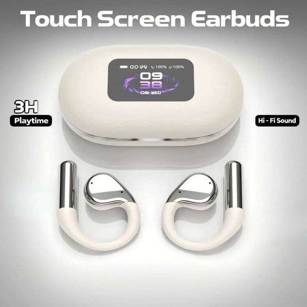 Q31 Pro OWS Air Conduction - Open Ear Hook W/ Panoramic Sound & Female Health Mode Long Battery Life For Sports/Fitness Tracking