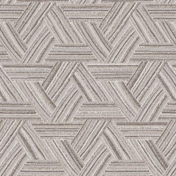 Minimalist Geometric Texture Decorative Fabric Light Gray / Blue-Orange Blend Curtain, Throw Pillow, Sofa Cushion, Bedspread Fabric