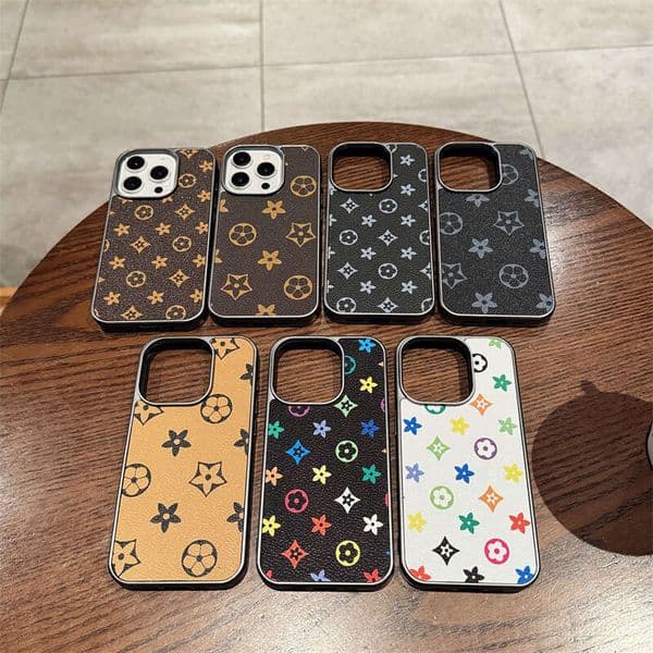 Designer Fashion Cases 17 Pro Max 16 15 14 13 12 11 16Plus iPhone Cover for Samsung Galaxy S25 S24 S23 S22 S21 S20 Luxury Fashionable PU Leather Phone Case