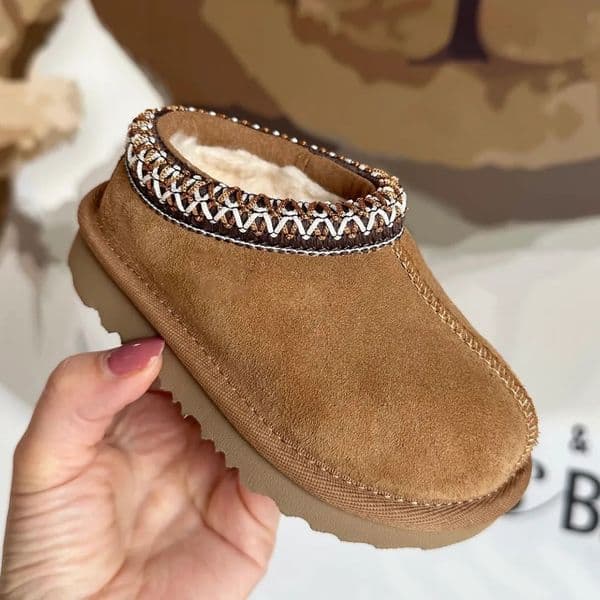 Kids Toddler Tasman II Slippers Boots Tazz Baby Shoes Chestnut Fur Slides Sheepskin Shearling Classic Ultra Mini Boot Winter Mules Slip-on Wool Children Child