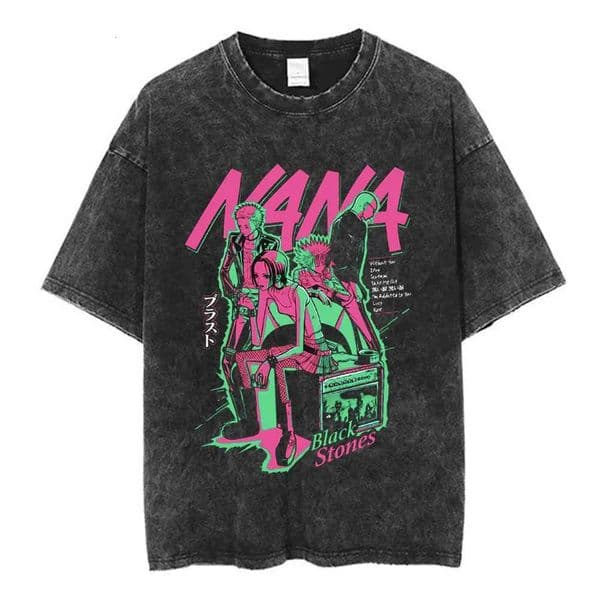 Osaki Japanese retro washed T-shirt mens and womens short sLeeved T-shirt 100 pure cotton casual T-shirt X251218