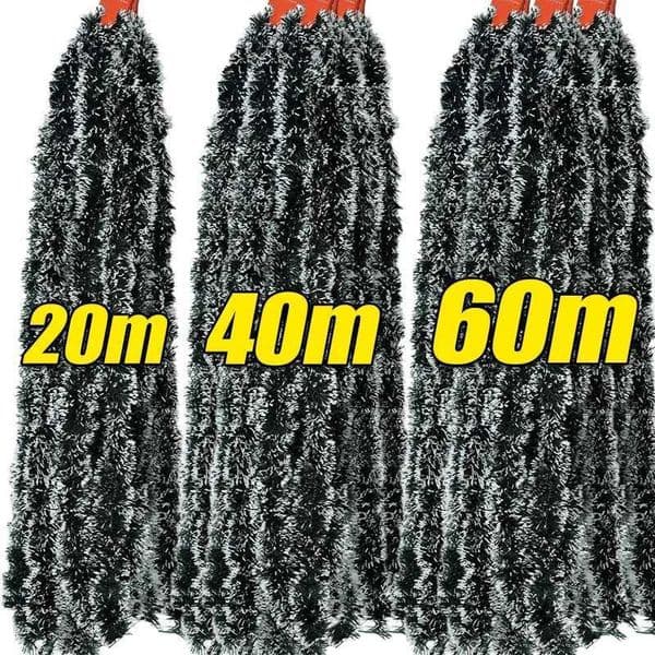 Christmas Tinsel Ribbons Garland Green Cane Wreath Xmas Tree Hanging Pendent Ornaments Wedding Party Home Decor Madder X251218
