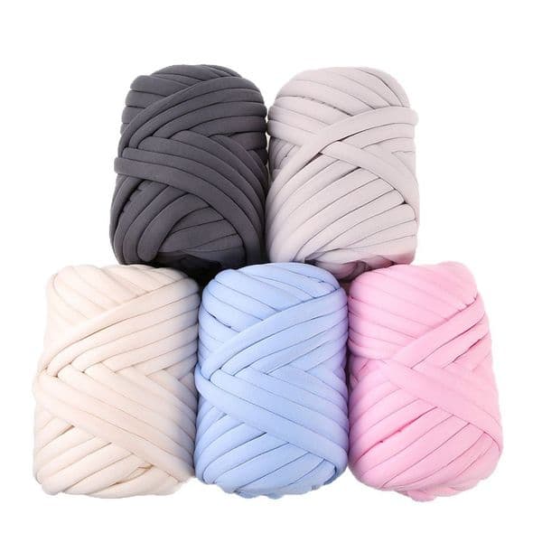 500G Thick Chunky Yarn Cored Cotton Wool Tube Yarn for DIY Blanket Hat Bulky Arm Roving Handwork Knitting Spin Yarn