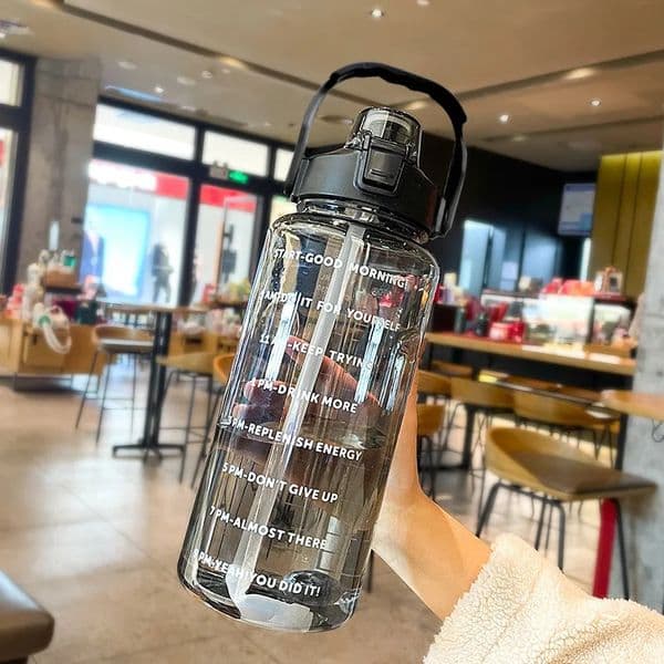 2 Liter Sports Water Bottle With Straw Men Women Fitness Water Bottles Outdoor Cold Water Bottlesc With Time Marker Drinkware1 251218