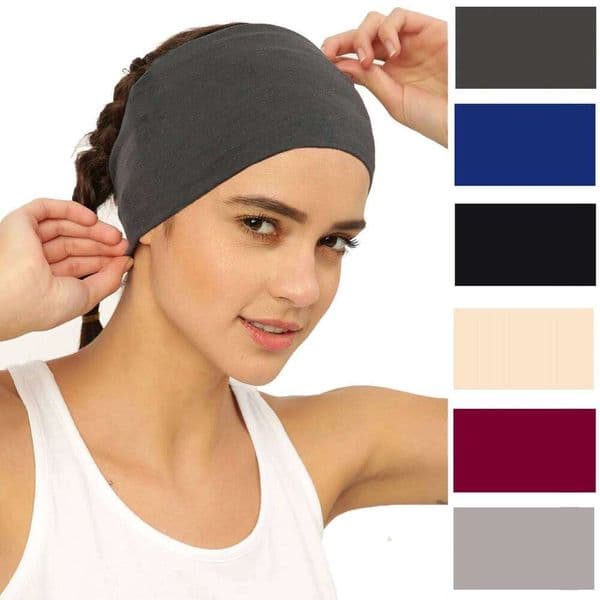 Extra Wide Headbands Turban Bandana Head Bands Women Non Slip Boho Headwraps Hair Workout Sports Yoga Skincare 25L1219