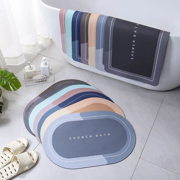 Absorbent Bathroom Bath Mat Anti-slip Shower Rug Diatom Ooze Bath Mats Kitchen Entrance Doormats Home Floormat Bathtub Carpet 251211